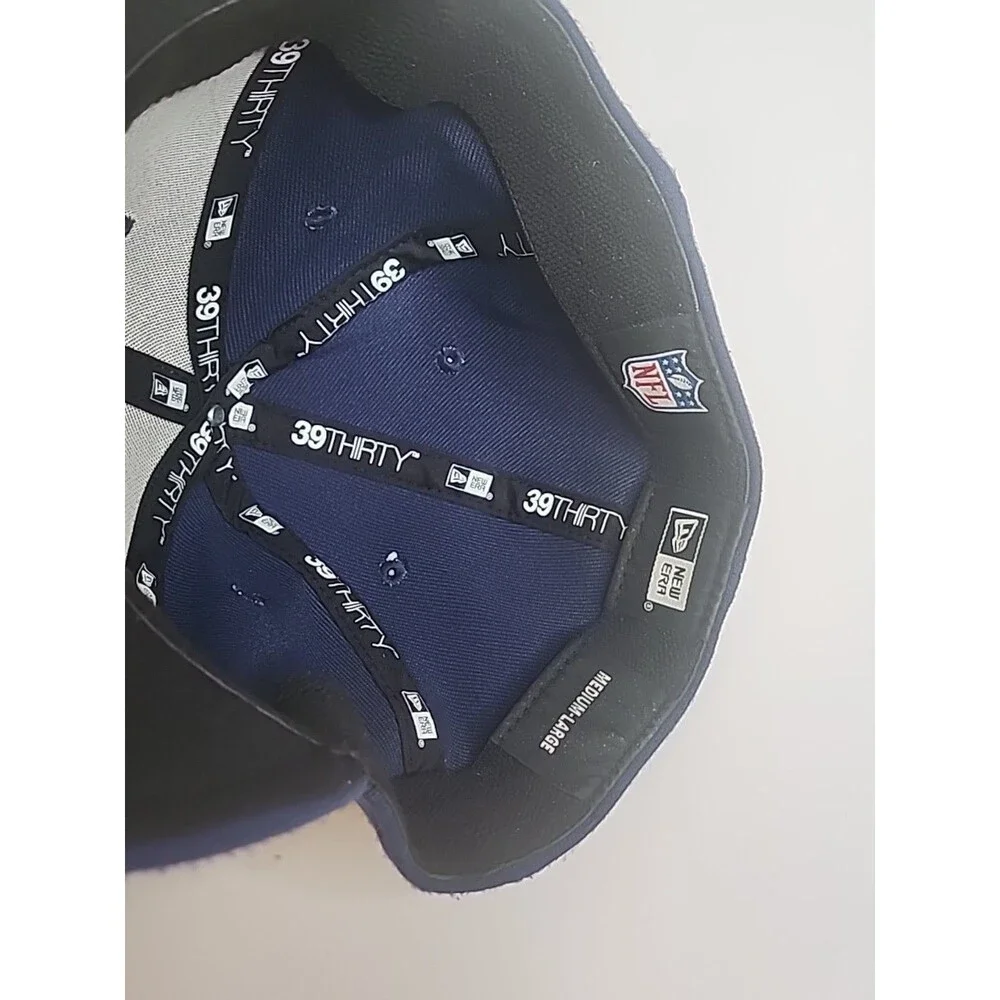 Tennessee Titans New Era 39Thirty Hat Cap Medium Large Blue Embroidered